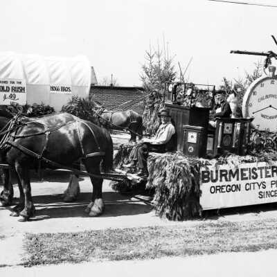 Oegon City Territorial Days Parade 1936 - Burmeister & Andresen Float.