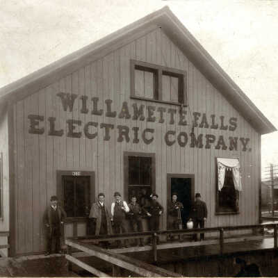 Portland Terminal of Willamette Falls Electric Company - 1890