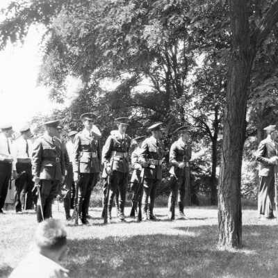 Military exercise or parade preparation.