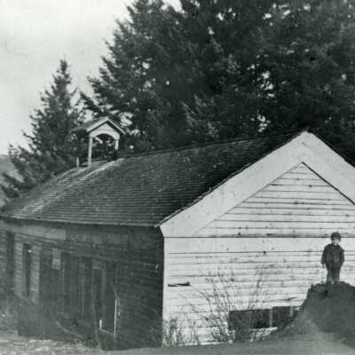 Canemah School 1896 - Rear View