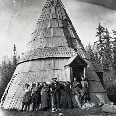 Mt. Hood 1906 - Horace (King David) Campbell's Teepee