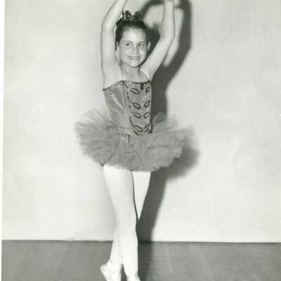 Girl in Ballet Pose.