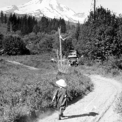 Wandering Hiker, Trillium Lake area, Mt. Hood
