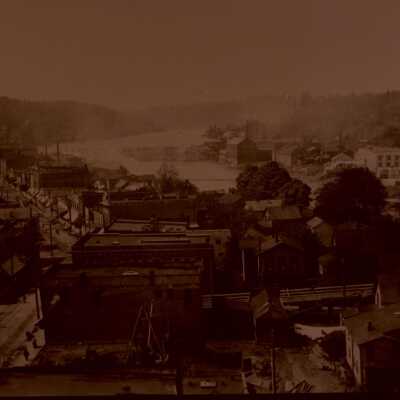 Oregon City to the Falls, Viewed from the Court House Tower
