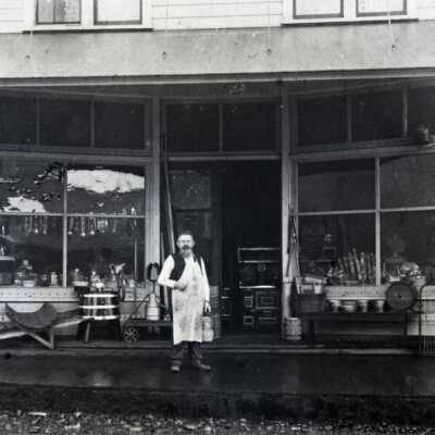Friedrich's Hardware Store: Copyright: None; Origsize: 5"x7"; Origformat: Negative