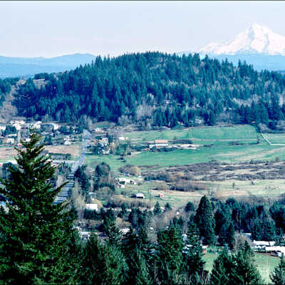 Happy Valley 1980's - View of Mt. Hood