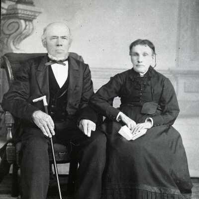 Mr. & Mrs. Joseph Diller, Pioneers of 1853