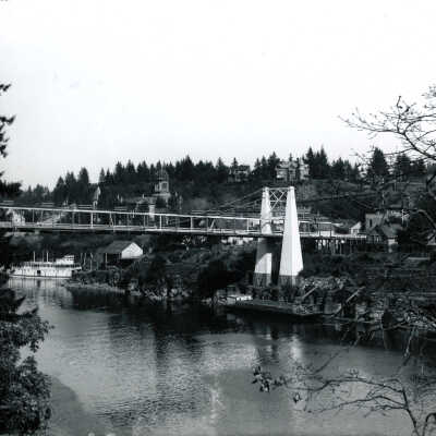 Oregon City - 1896 - Suspension Bridge