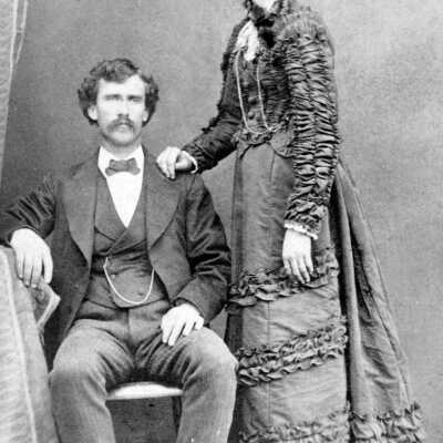 Mr. and Mrs. Calbreath Wedding Photos. (B): Copyright: None; Origsize: 2" x 3"; Origformat: Print-Photographic