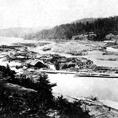 Willamette Falls and Paper Mills, 1866.