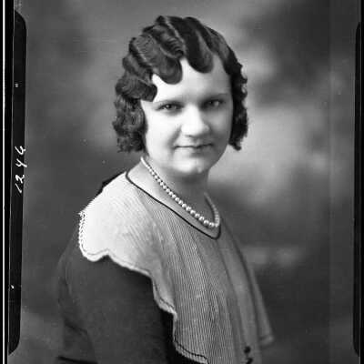 Photograph of a Woman for Ann Laws - November 1929 - Negative