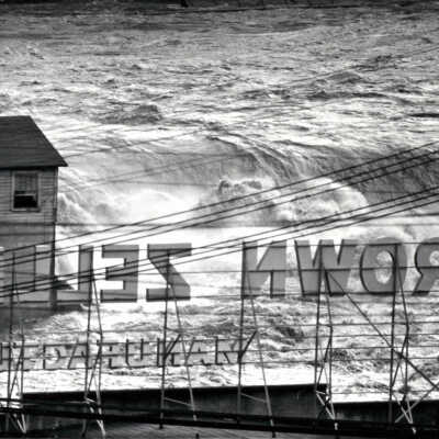 1964 Flood - Crown Zellerbach Mill and Willamette Falls - West Linn, Oregon