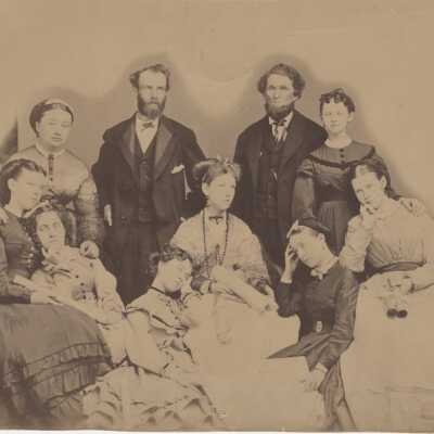 Oregon City Seminary Students and Teachers 1870 - First Graduating Class