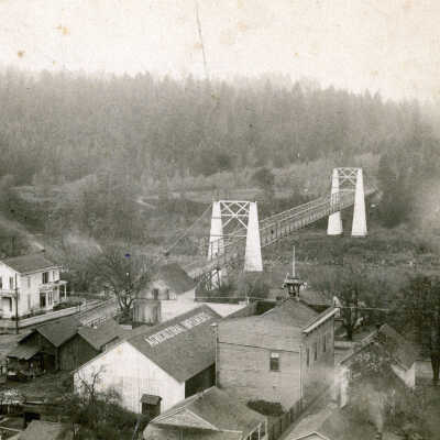 Oregon City-West Linn Arch Bridge - 1888