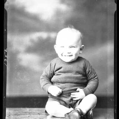 Photograph of a baby for Mrs. Sam Hair - January 1930 - Negative