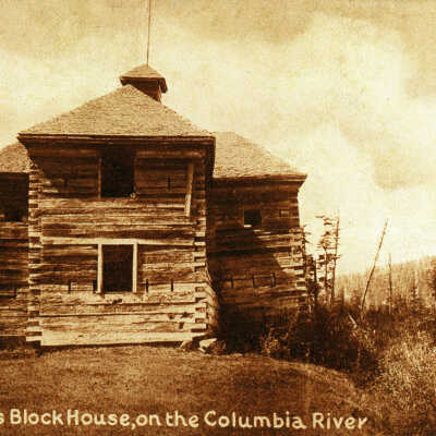 Famous Block House, Columbia River Gorge, Oregon.