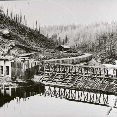 Cazadero 1905 - Dam Construction