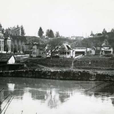 Oregon City 1895-1910 - Viewed from West Linn - 8th to 7th Streets