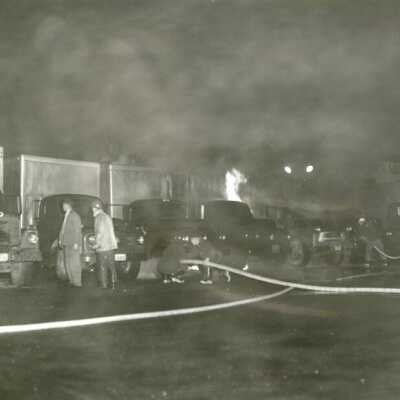 Arson Fire at Reddaway Trucking.
