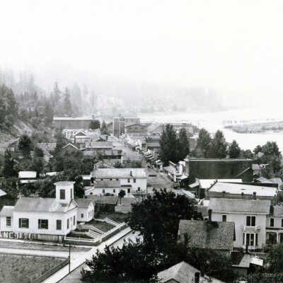 Oregon City 1888 - Main Street Looking South from the Court House Tower