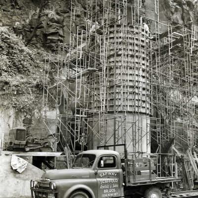 Oregon City Elevator Construction 1954