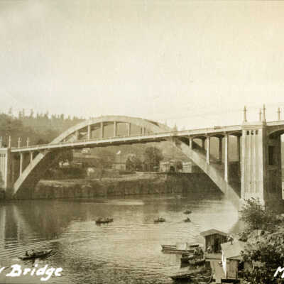 Arch Bridge over Willamette River.