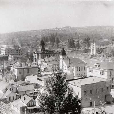Oregon City Looking West from Bluff on 10th Street