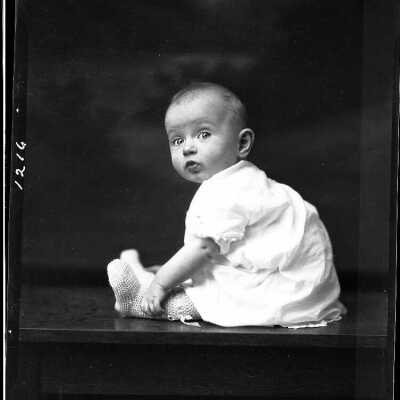 A child's photograph for St. Agnus baby Home - October 1929