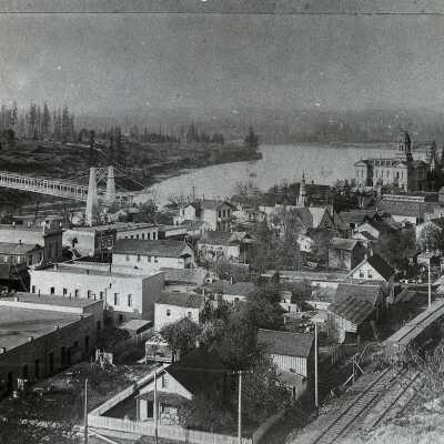 Oregon City from the Bluff at 5th Street