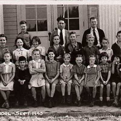 Carver School Students 1940 - 1st - 8th Grades - Carver, Oregon