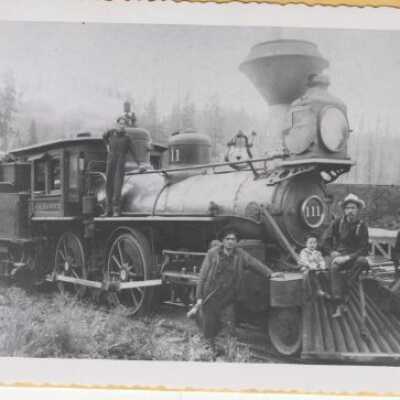 Railroad Engine 111 at Cazadero 1904