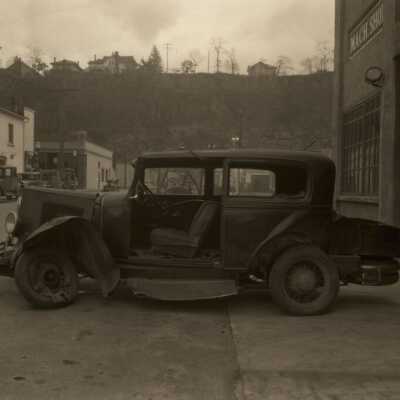 Wrecked Car Photograph for Mr. Elliott - no date