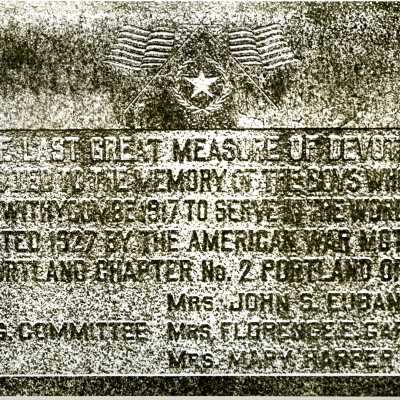 Camp Withycombe Departure Marker for WW1.