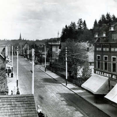 Looking Northeast on Main Street, Oregon City.