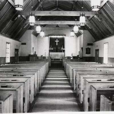 O.C. Episcopal Church Sanctuary, 1950: Copyright: none; Origsize: 4 x 4.75; Origformat: Negative; Resolution: 800 DPI; Negno: 1
