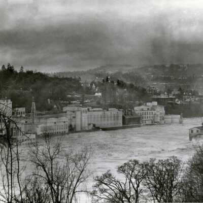 1964 Flood - Willamette Falls, Station A and West Linn Mills