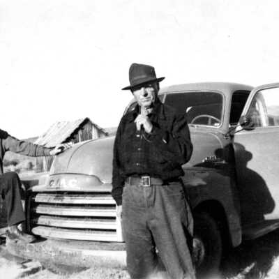 Cross, Archie with unidentified man