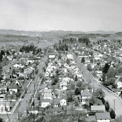 Oregon City from Falls View-Promontory