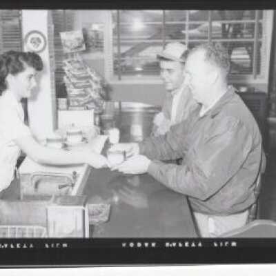 Woman Service Coffee