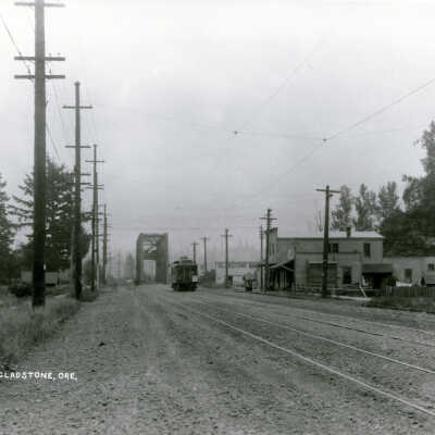 Gladstone's Portland Avenue, looking  South from Clarington Street.: Copyright: None; Origsize: 6" x  8"; Origformat: Print-Photographic