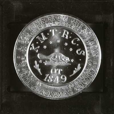 Replica Souvenir of Oregon City 1849 Beaver Coin. 1959