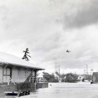 1964 Flood - Oregon City Railroad Freight Depot