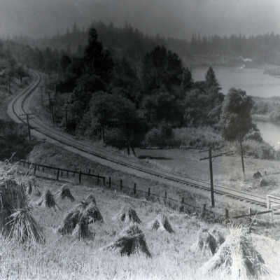 New Era Looking Up River, 1908.: Copyright: None; Origsize: 4" x 6"; Origformat: Print-Photographic