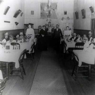 Electric Hotel Restuarant, 1895: Copyright: None; Origsize: 8"10"; Origformat: Print-Photographic