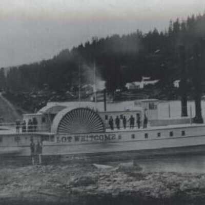 Steamboat "Lot Whitcomb" - 1850 - 8th Street Dock - Oregon City