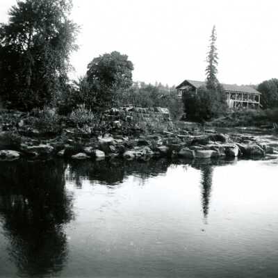Harvey Cross Mill, Looking Up River.