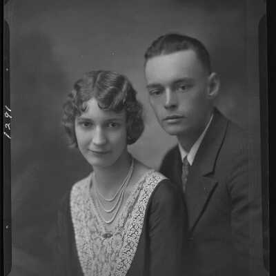 Photograph of an Unknown Couple for Aubry Shaver - Dated December 1929