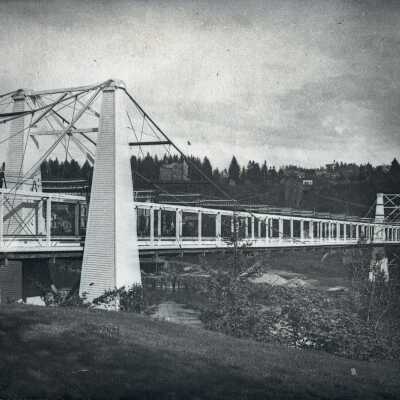 Oregon City-West Linn Suspension Bridge - 1894