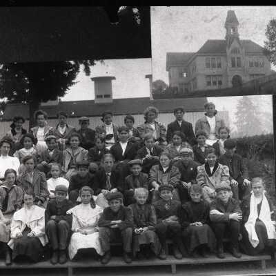 Eastham School Students 1907 - 6th and 7th Grades - Oregon City