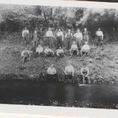 Gladstone Cross Park work crew 1908